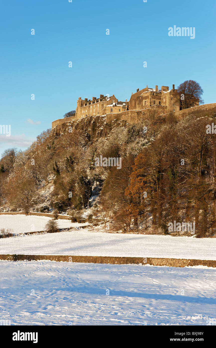 Stirling Castle aus des Königs Knott, Stirling, Schottland, Großbritannien. Stockfoto