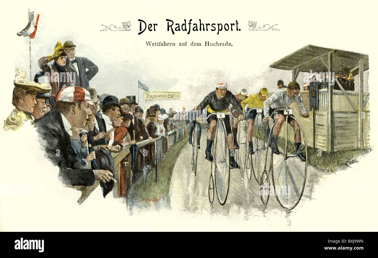 Sport, Radfahren, Velociped, Rennen, Deutschland, um 1898, Zusatz-Rechte-Clearences-nicht verfügbar Stockfoto