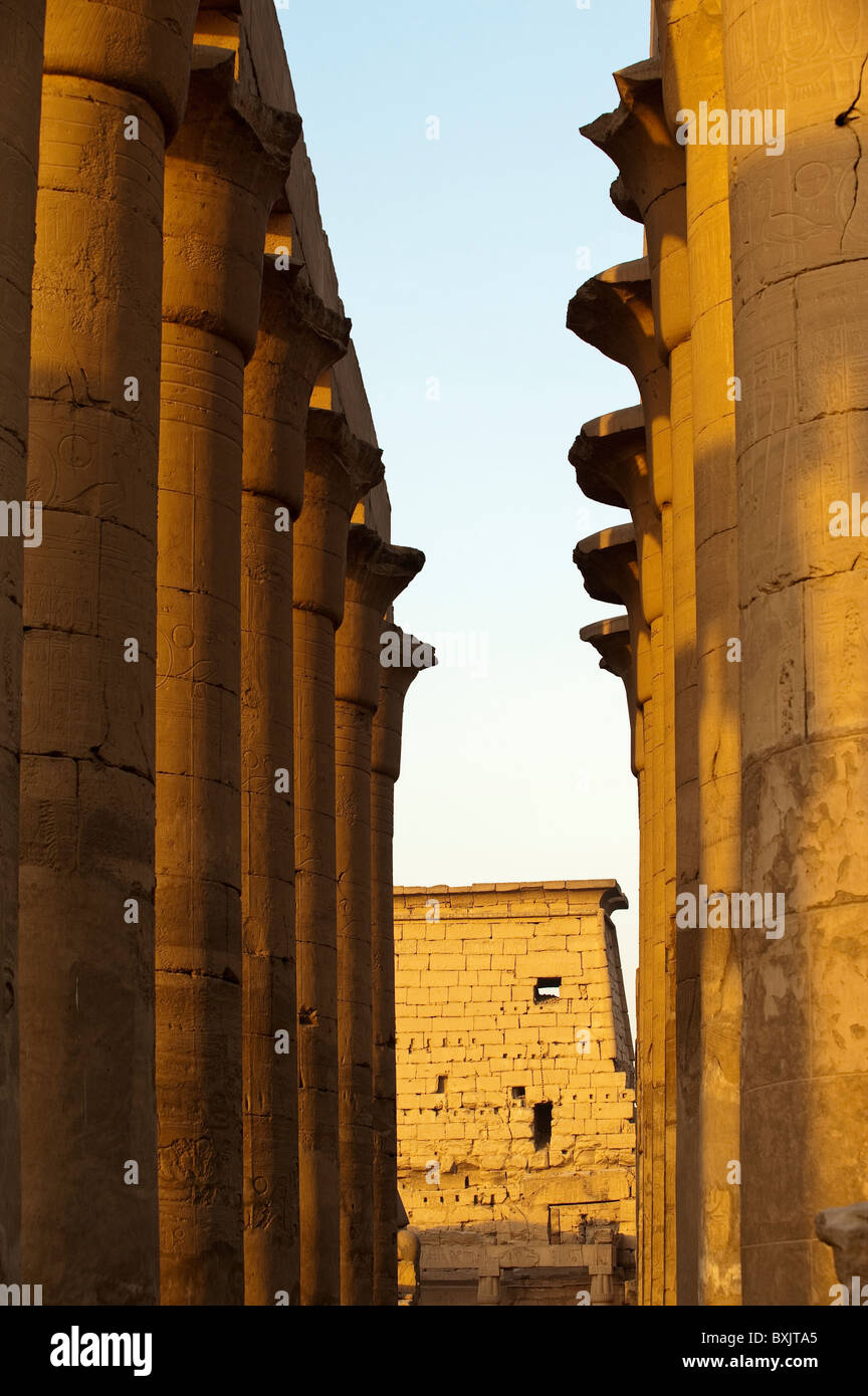 Ägypten, Luxor. Luxor-Tempel. Stockfoto