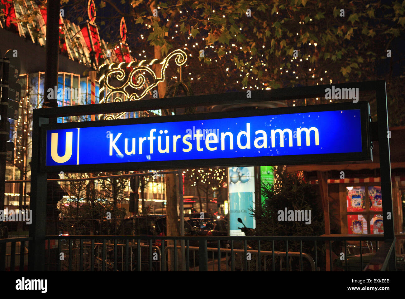 Deutschland, Berlin, Kurfürstendamm, Weihnachten. Stockfoto