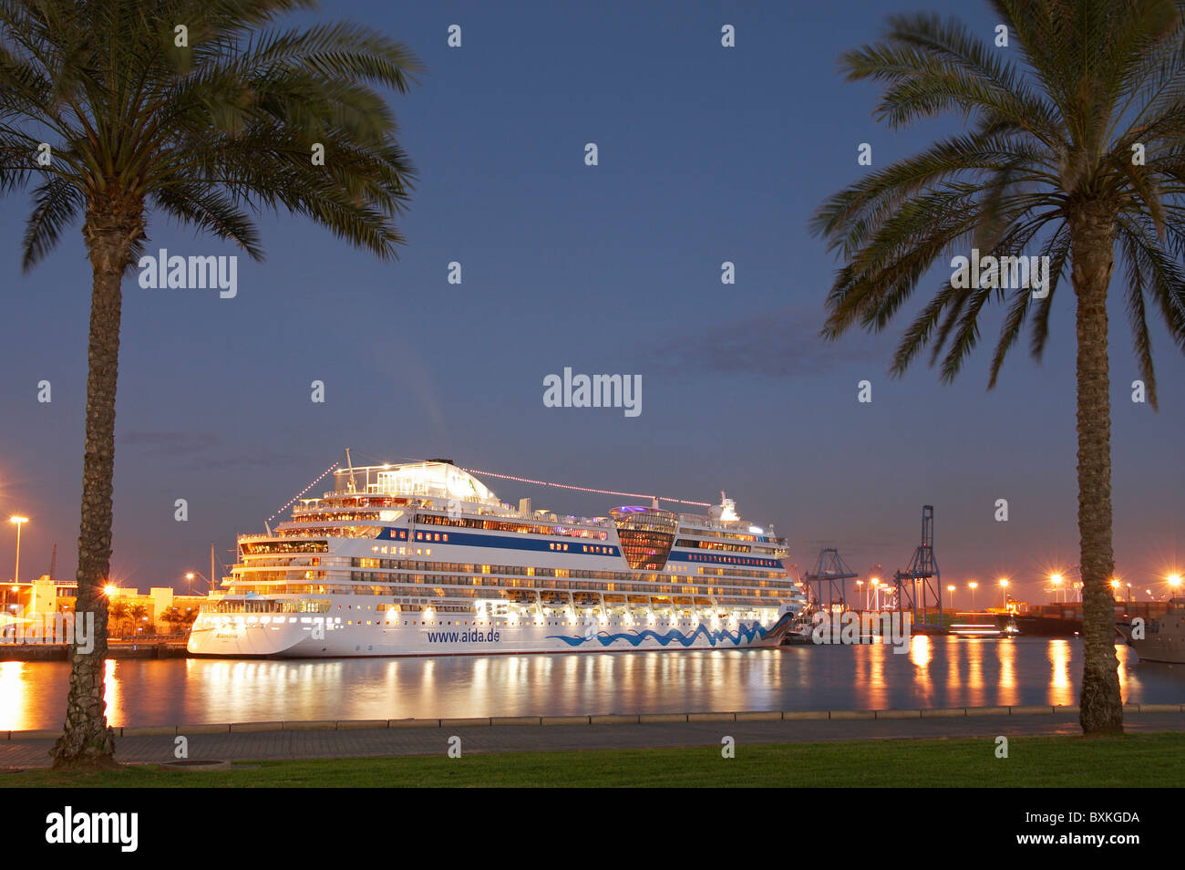 Kreuzfahrt Schiff "Aida" Besuch der Hauptstadt Las Palmas Stockfoto