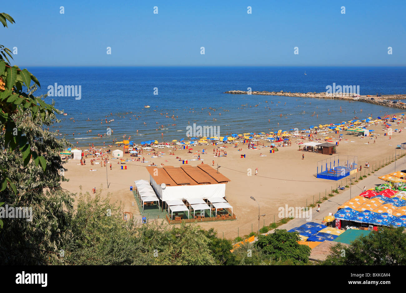 Rumänien, Constanta, Strand Stockfoto