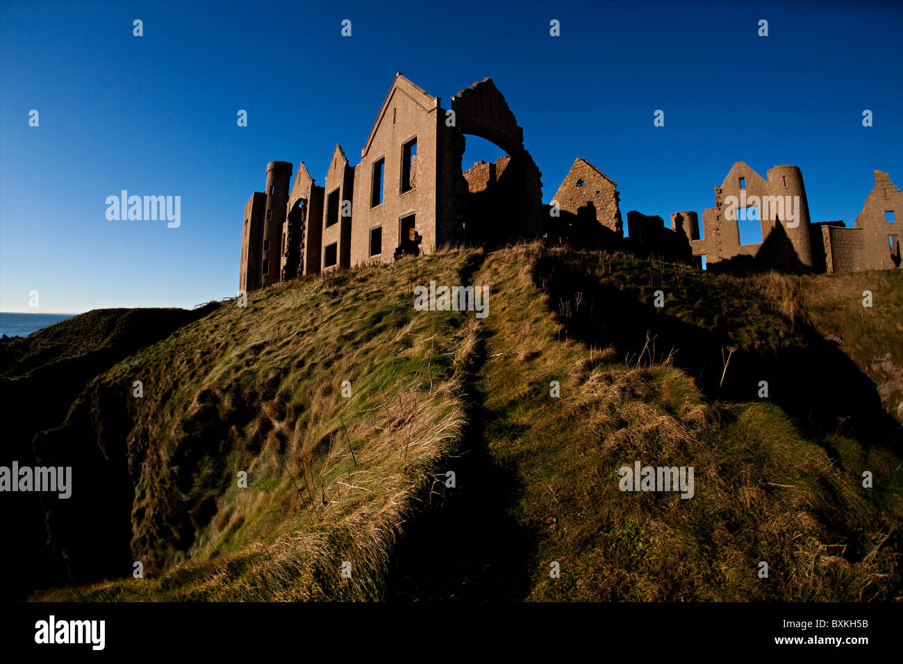 Slains Castle Stockfoto
