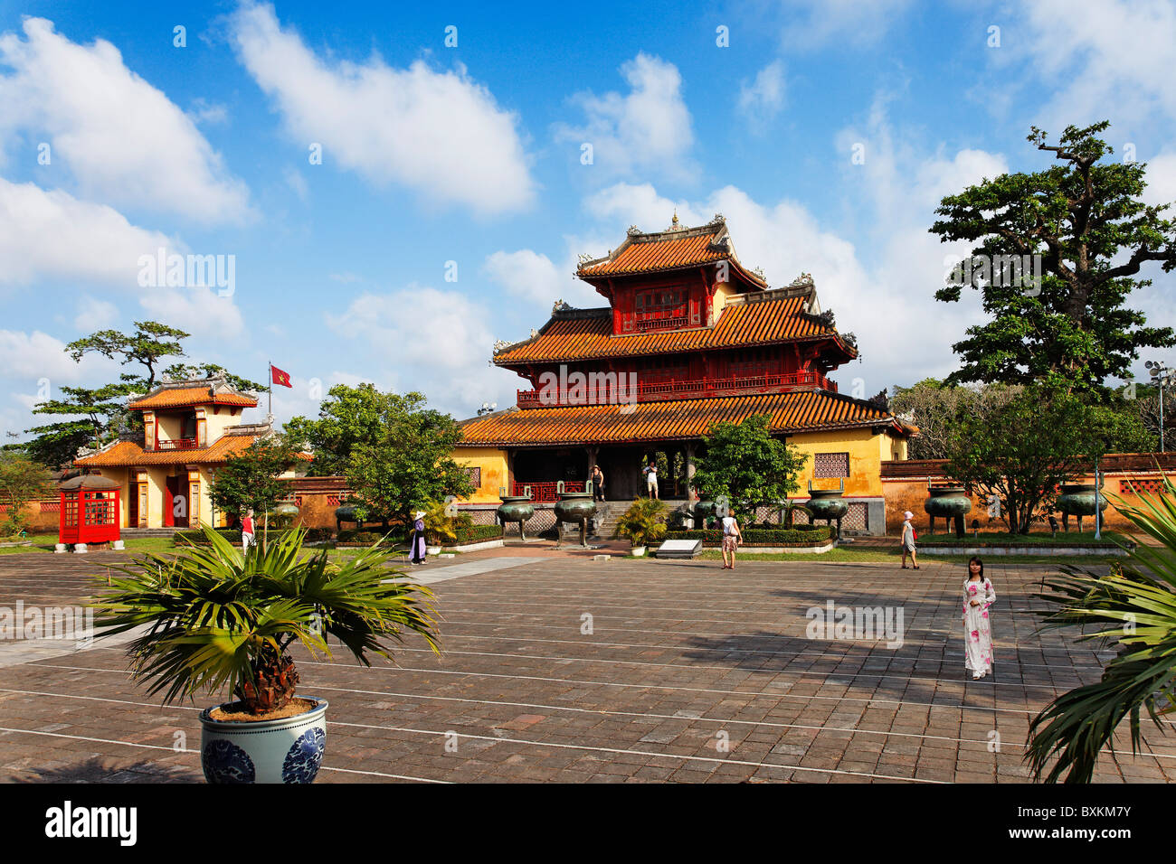 Hien Lam Pavillon (Pavillon des glorreichen kommen), Zitadelle, Kaiserstadt, Hue, Trung Bo, Vietnam Stockfoto