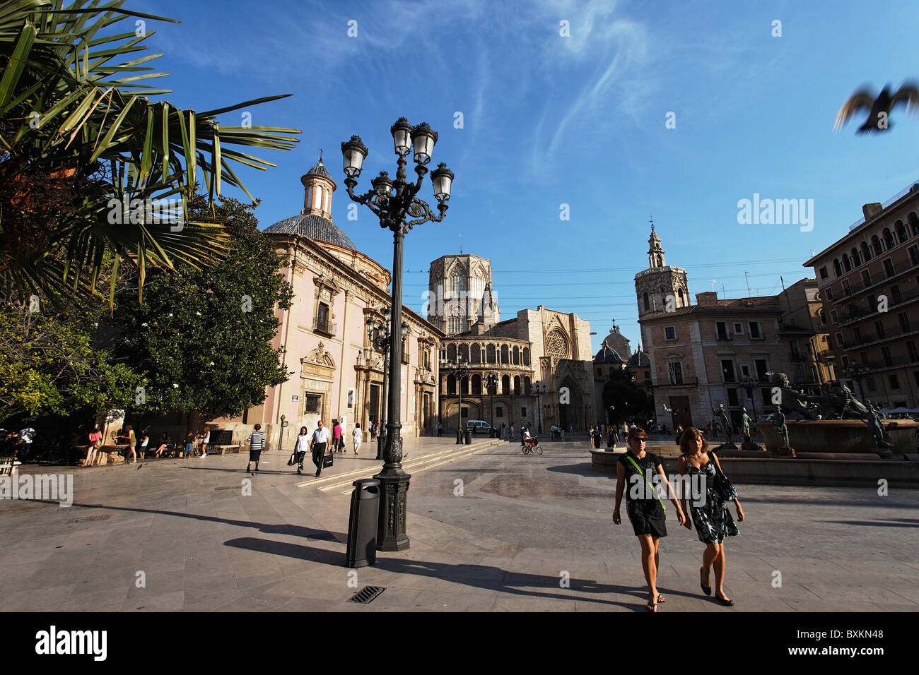 Die Kathedrale von Valencia (Metropolitan Kathedrale-Basilika Mariä Himmelfahrt unserer lieben Frau von Valencia), Valencia, Valencia, Spanien Stockfoto