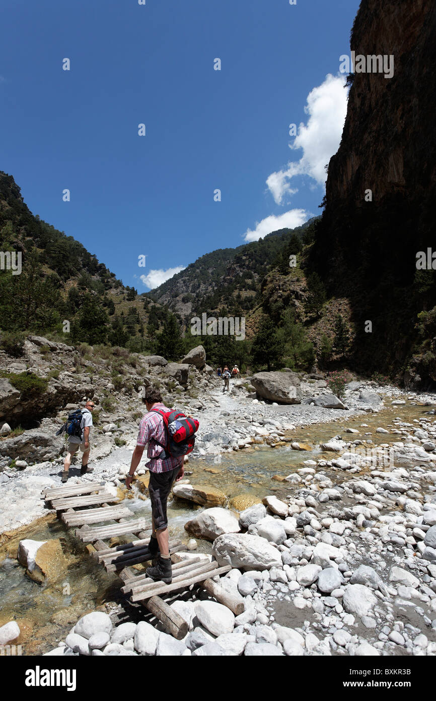 Eisentor, Samaria-Schlucht, Präfektur Chania, Kreta, Griechenland Stockfoto