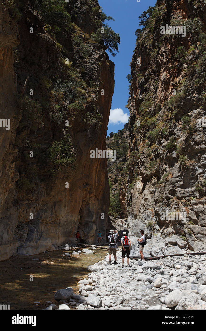 Eisentor, Samaria-Schlucht, Präfektur Chania, Kreta, Griechenland Stockfoto