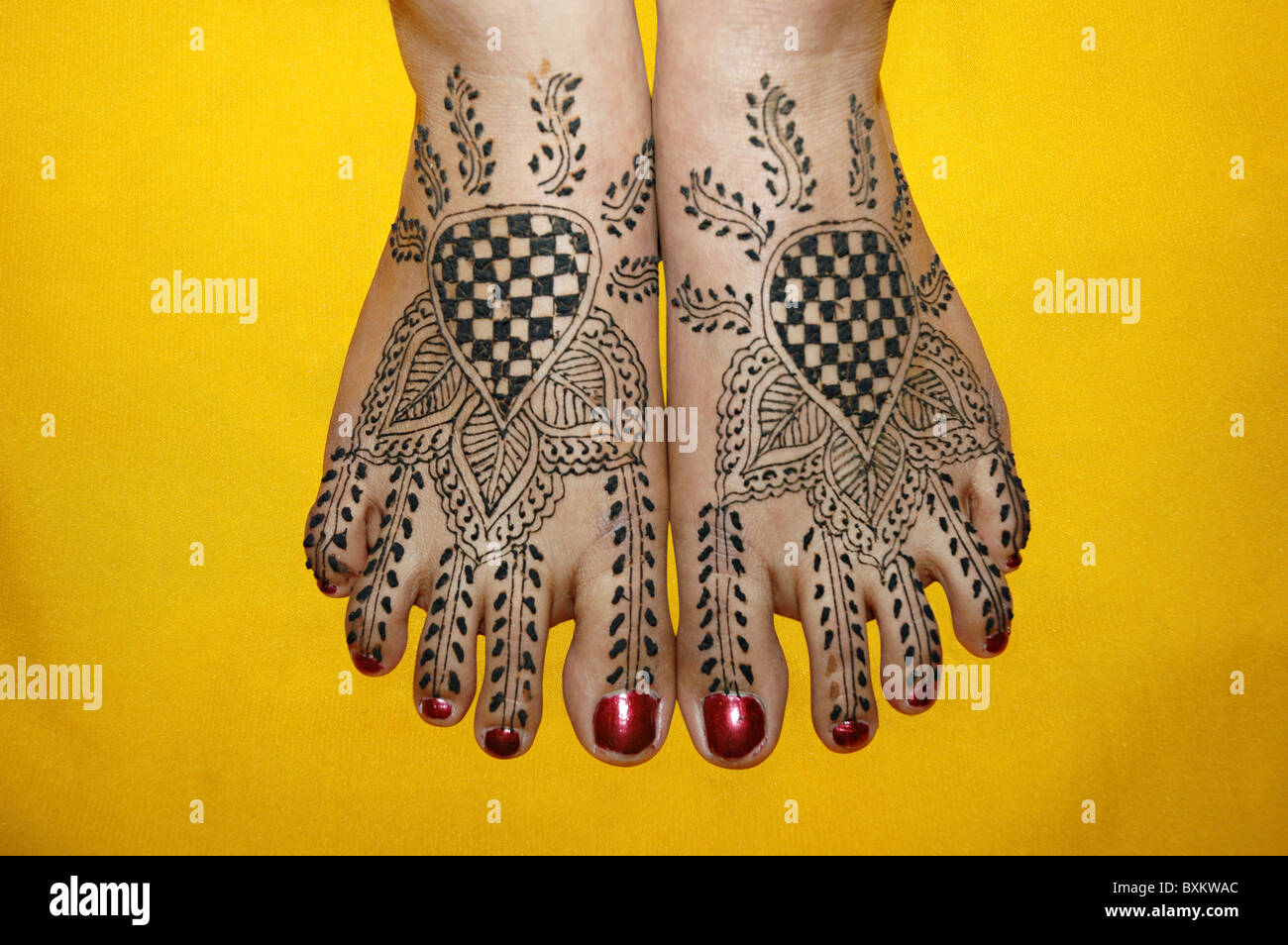 Fuss Mehndi Stockfotos Und Bilder Kaufen Alamy