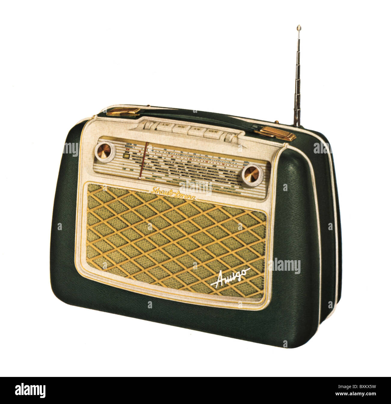Rundfunk, Schaub-Lorenz 'Amigo 57 U', Hörfunk, Deutschland, 1956, Zusatzrechte-Clearences-nicht vorhanden Stockfoto
