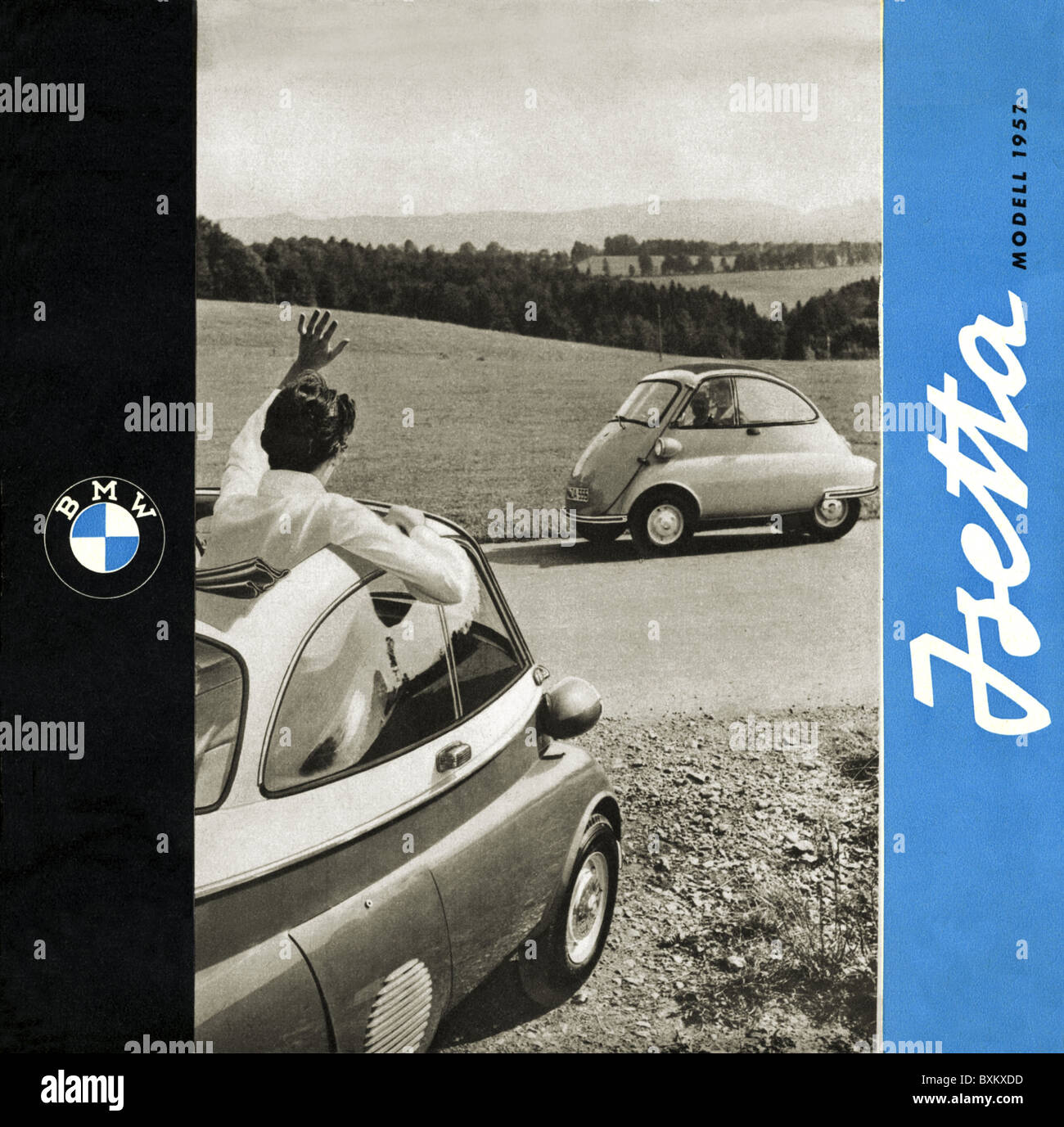 Transport / Transport, Auto, Fahrzeugvarianten, BMW Isetta, Deutschland, 1956/1957, genannt: 'Export', Zusatzrechte-Abfertigung-nicht vorhanden Stockfoto