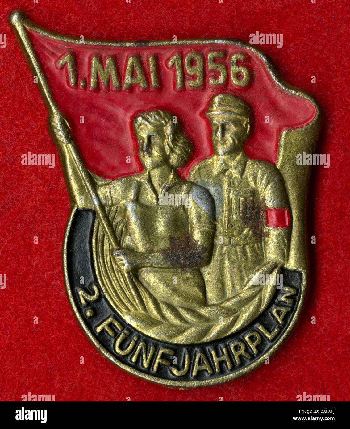 Dekorationen, DDR, am 1. Mai 1956, AdditionalRights ClearencesNA