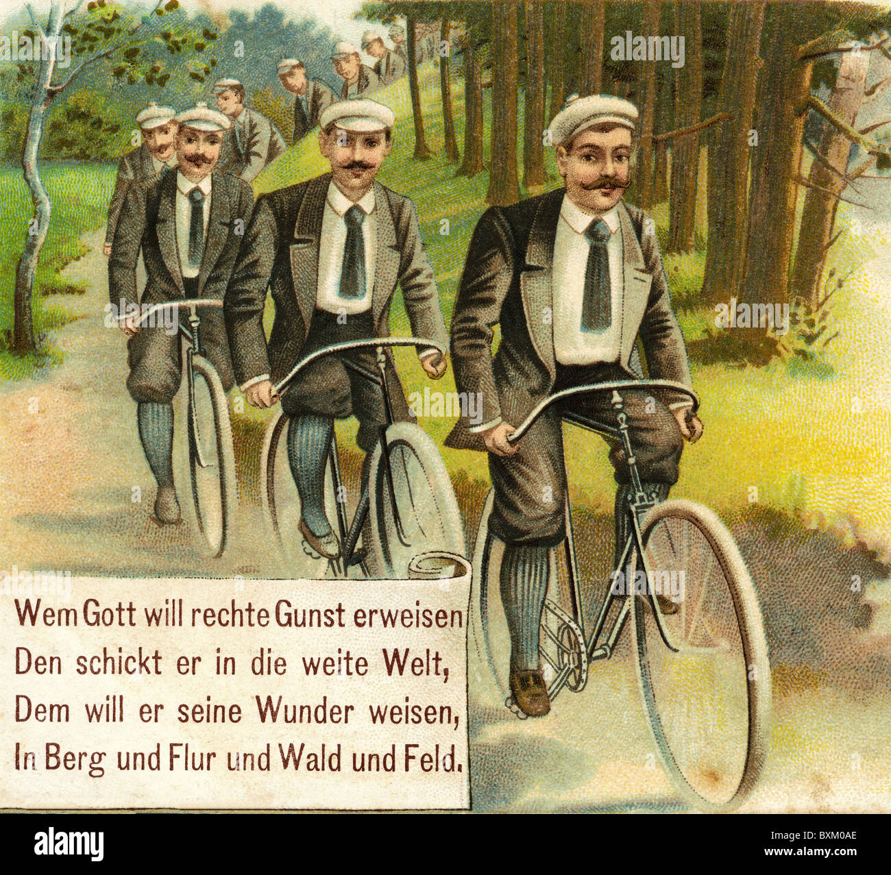 Sport, Radfahren, Radler, Reise, Deutschland, 1898, Zusatzrechte-Abfertigung-nicht vorhanden Stockfoto