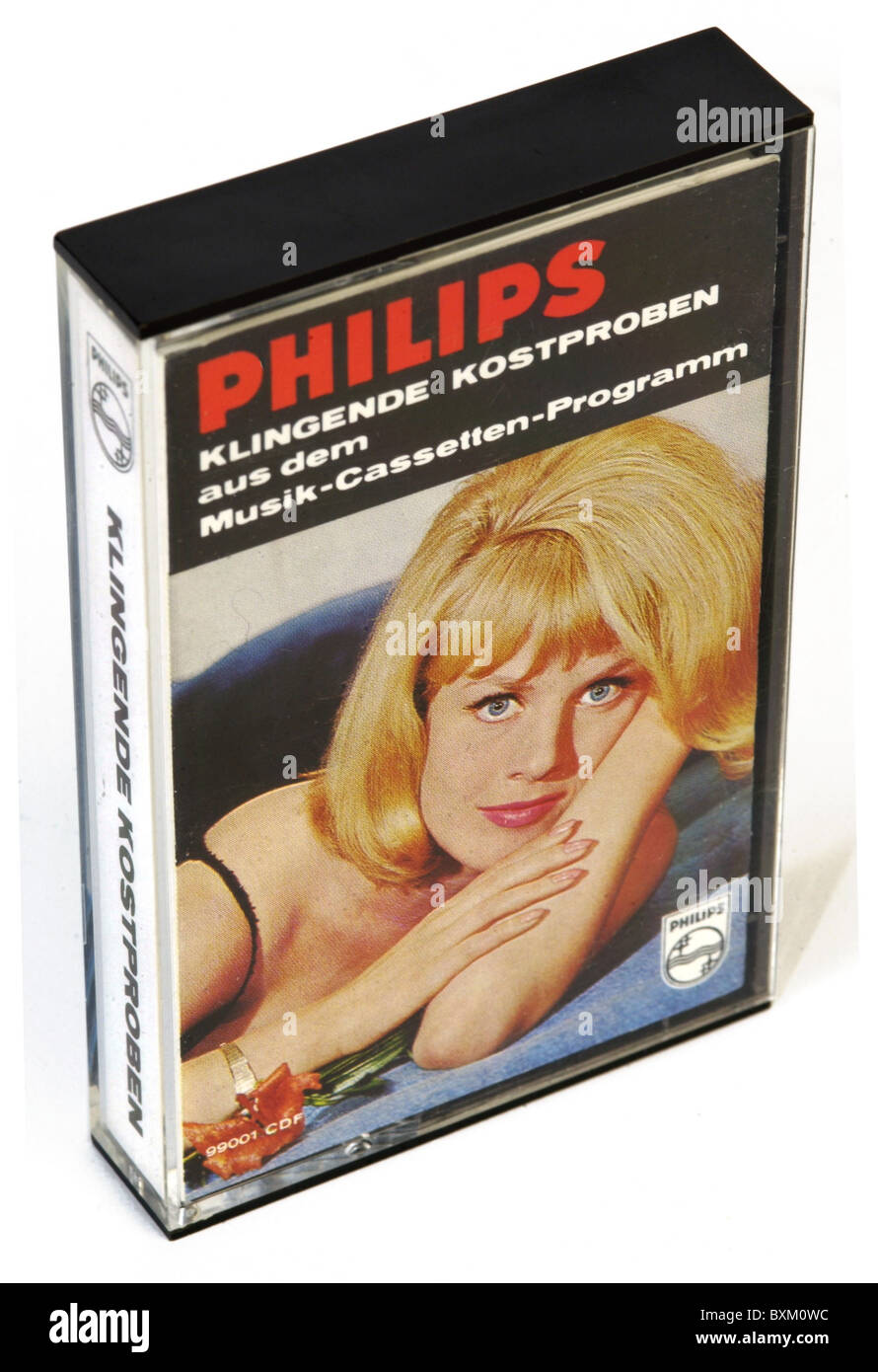 Musik, Audio, Philips Kompaktkassette mit: 'Klingende Kostproben aus dem Musik-Kassetten-Programm', Deutschland, um 1963, zusätzliche-Rights-Clearences-not available Stockfoto