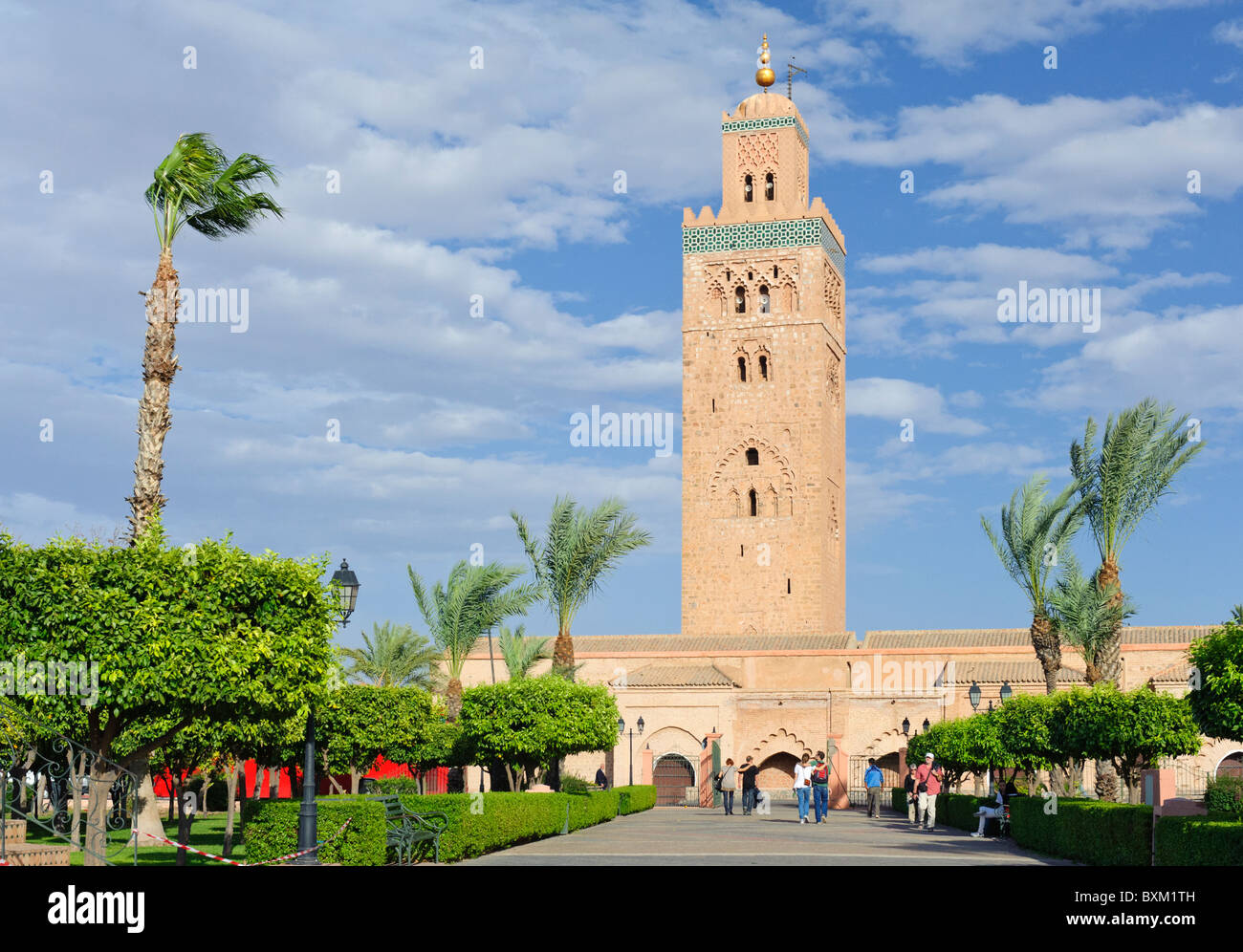 Moschee La Koutoubia in Marrakesch Stockfoto