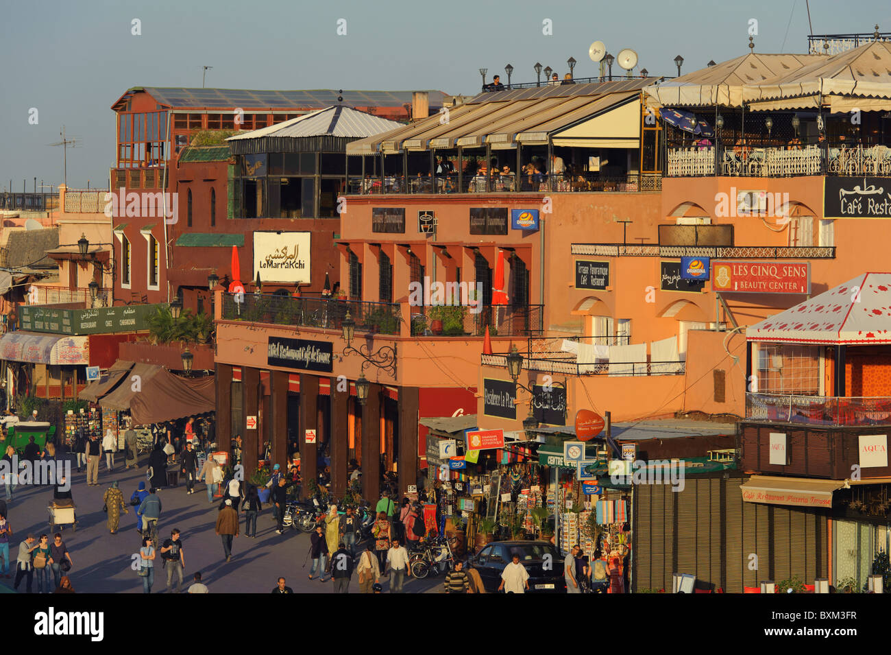 Der Djemaa El Fna, La Place Stockfoto