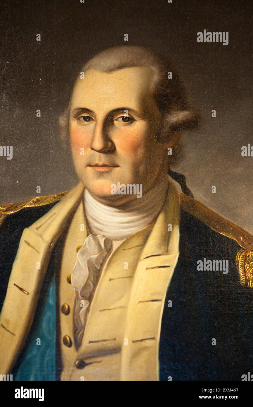 Porträt von Präsident George Washington von Charles Willson Peale Stockfoto