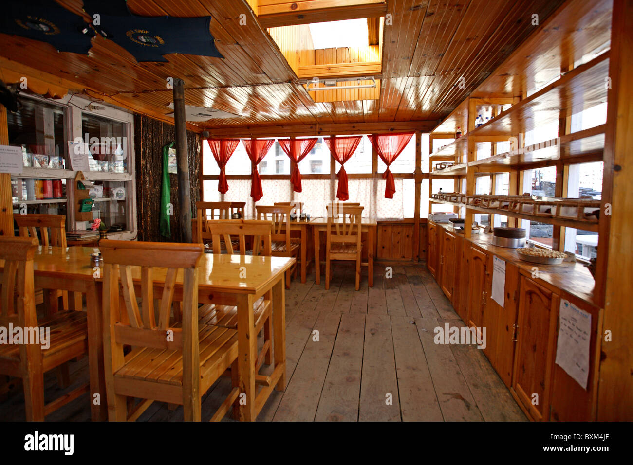 Deutsche Bäckerei in Manang, Annapurna Gebiet, Nepal Stockfoto Deutsche Bäckerei in Manang, Annapurna Gebiet, Nepal Stockfoto