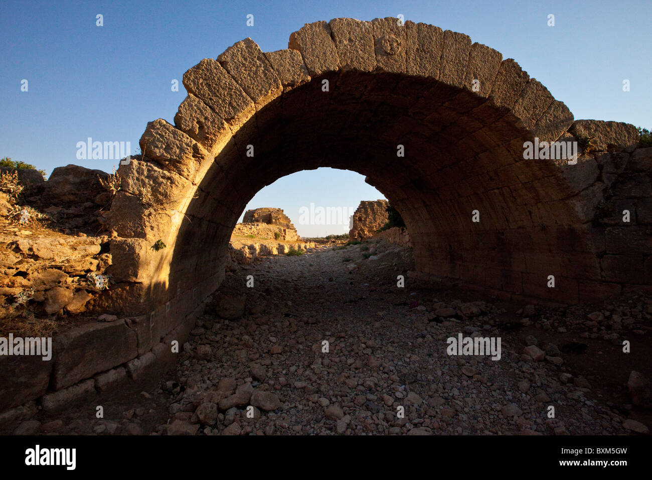 Byzantinischen römischen Ruinen von Dara, Osttürkei Stockfoto