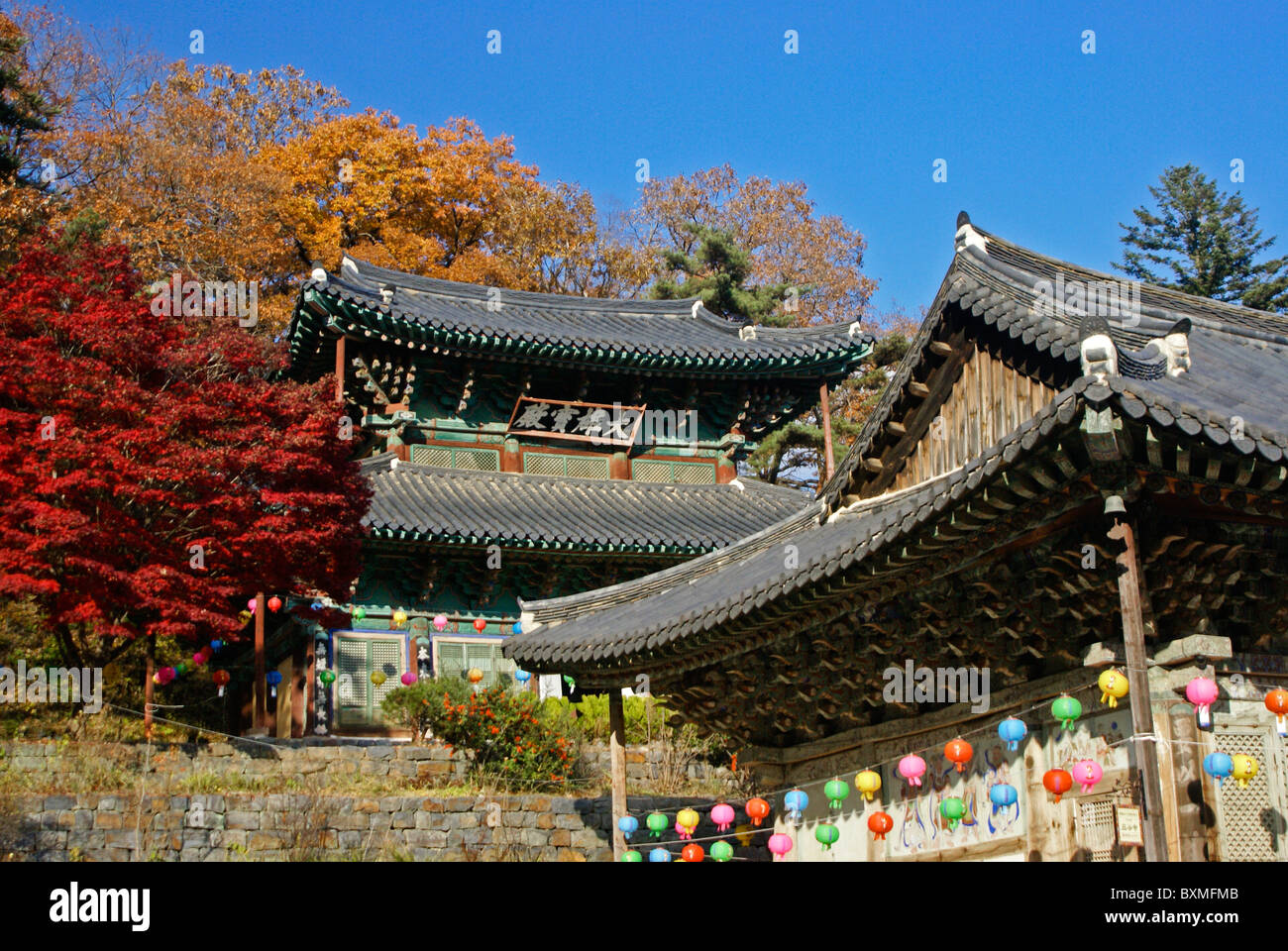 Magoksa buddhistische Tempel, Südkorea Stockfoto