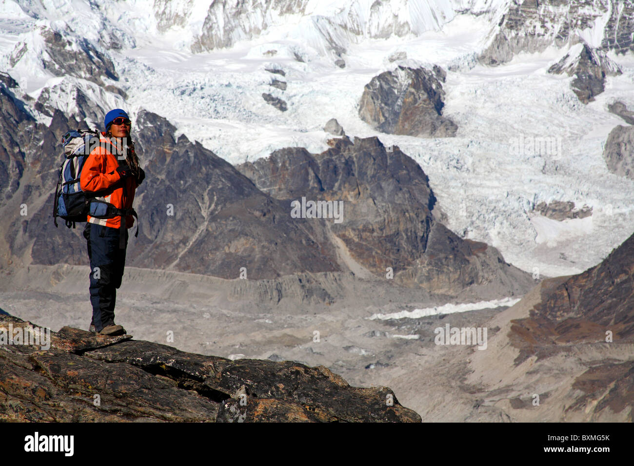 Trekking zum Everest-Basecamp in Nepal Stockfoto