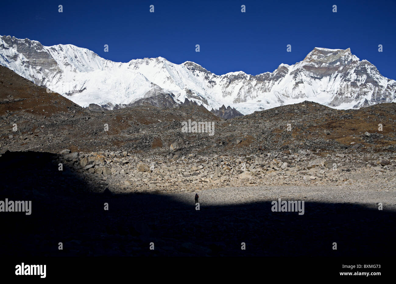 Trekking zum Everest-Basecamp in Nepal Stockfoto