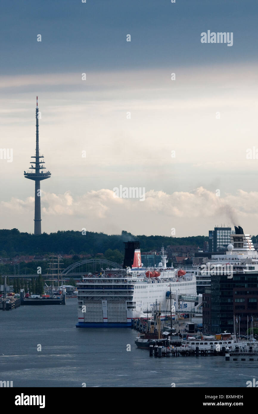 Hafen von Kiel, Gernamy Stockfoto