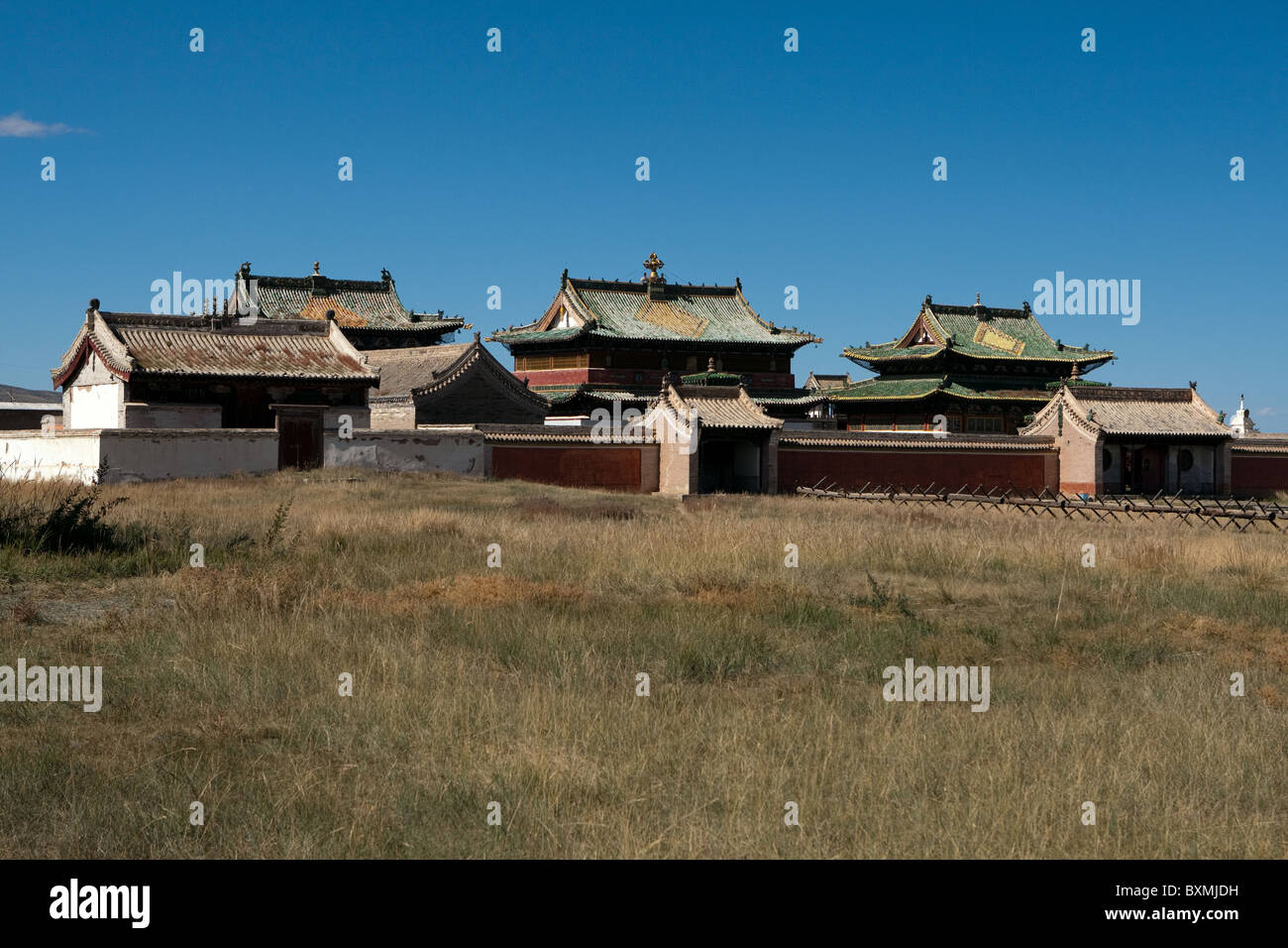 Erdene Zuu Khiid Rogachevo Village, Mongolei - 3 wichtigsten Tempeln Stockfoto