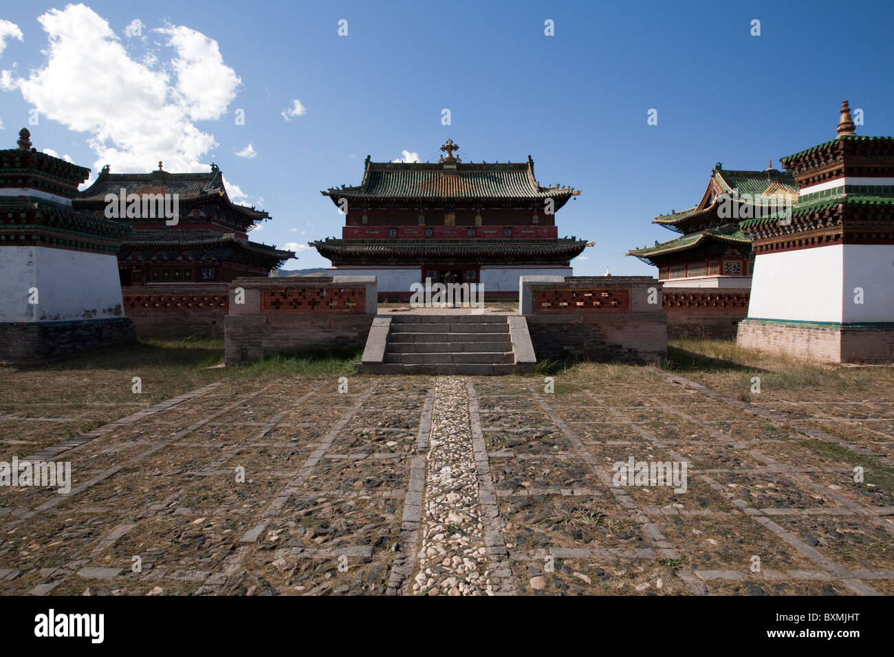 Erdene Zuu Khiid Klosters, Mongolei - 3 wichtigsten Tempeln Stockfoto