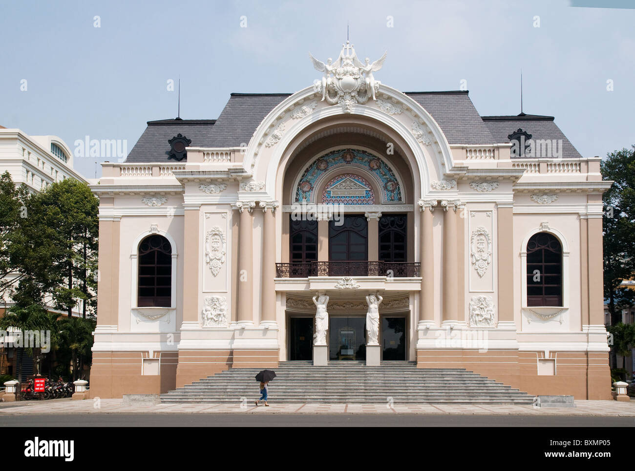 Das Opernhaus in Ho-Chi-Minh-Stadt, Vietnam von dem französischen Architekten Ferret Eugene im Jahre 1897 erbaut. Stockfoto
