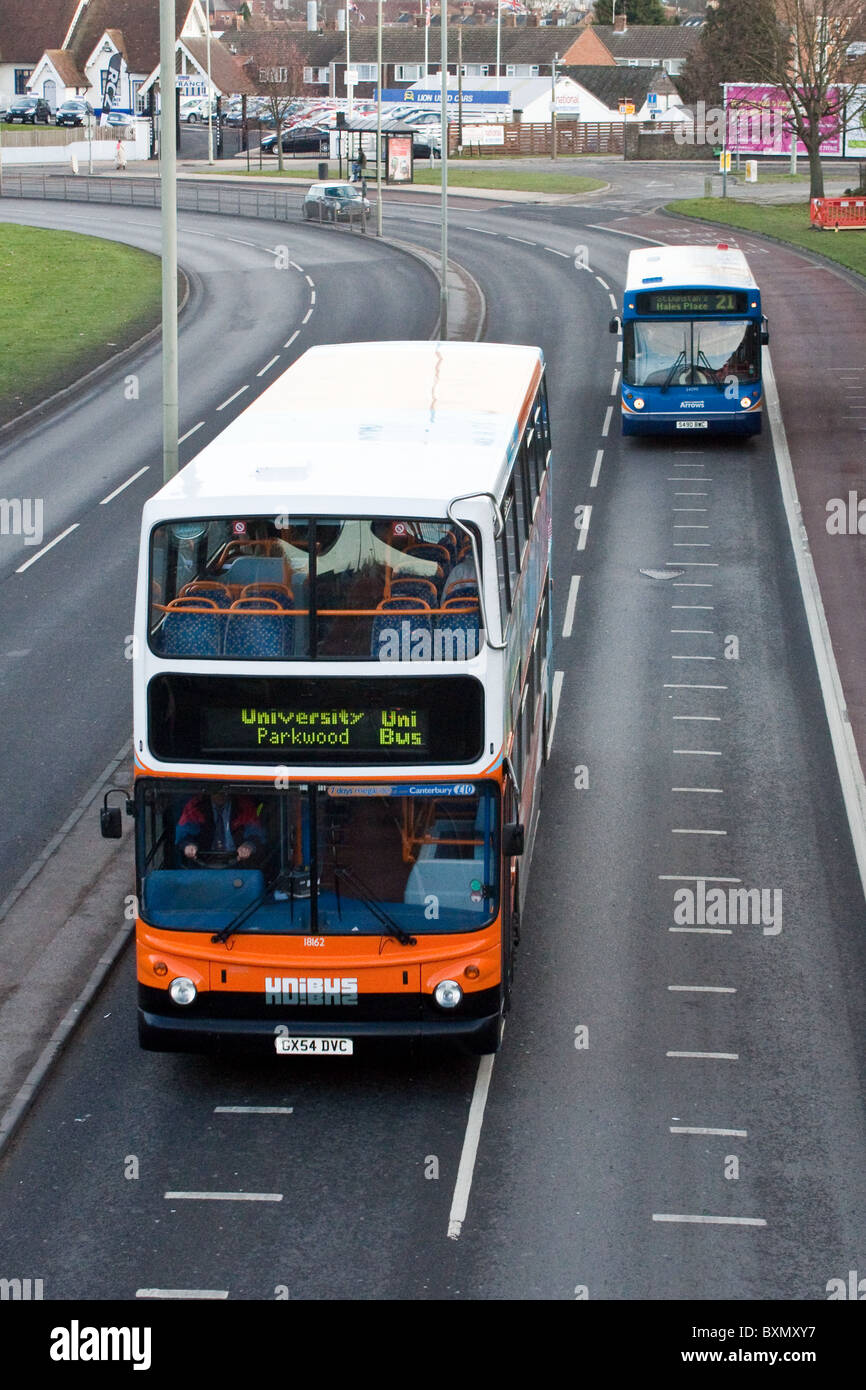 Nahverkehr für die Universität von Kent in Canterbury Stockfoto