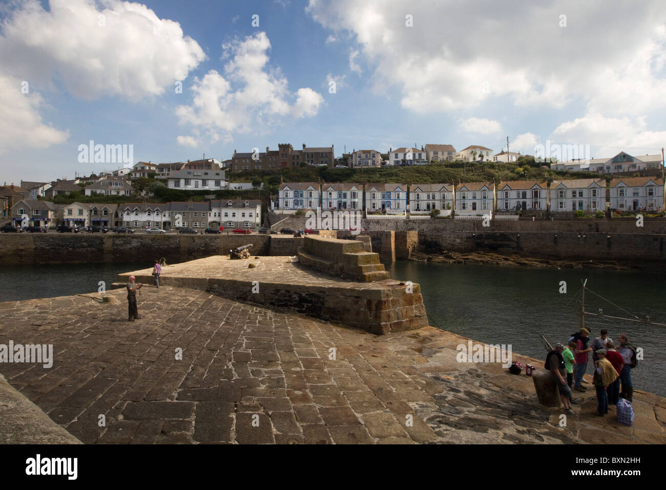 Porthleven Hafen, Cornwall, UK Stockfoto