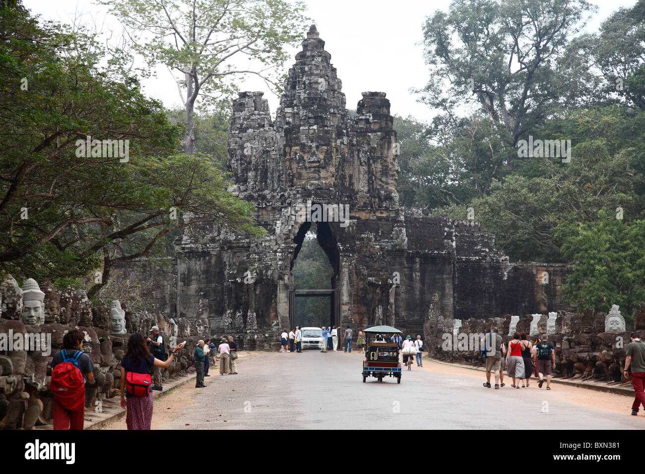 Angkor Entrence. Foto V.D. Stockfoto