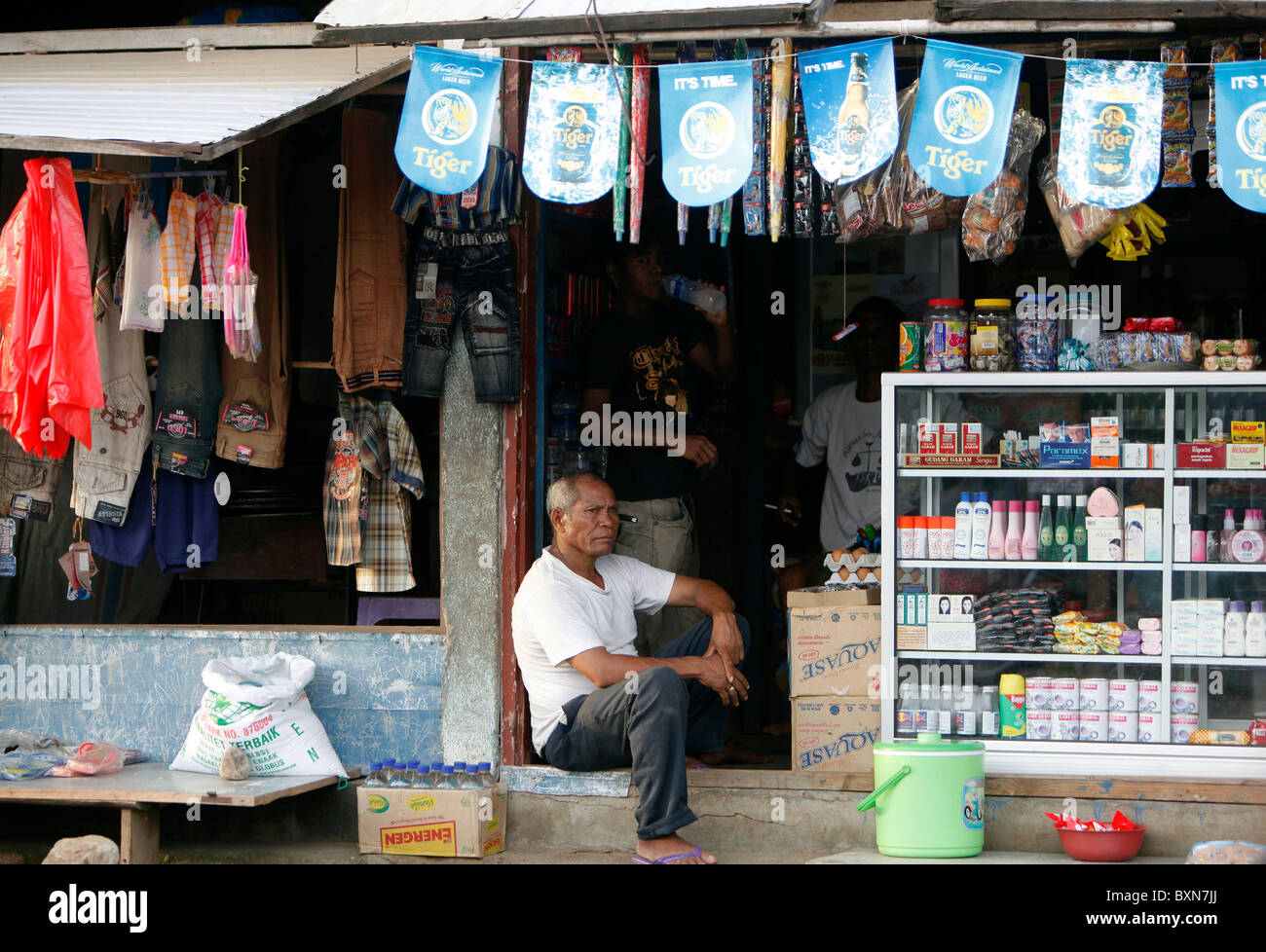 Geschäft in Suai, Timor-Leste (Osttimor) Stockfoto