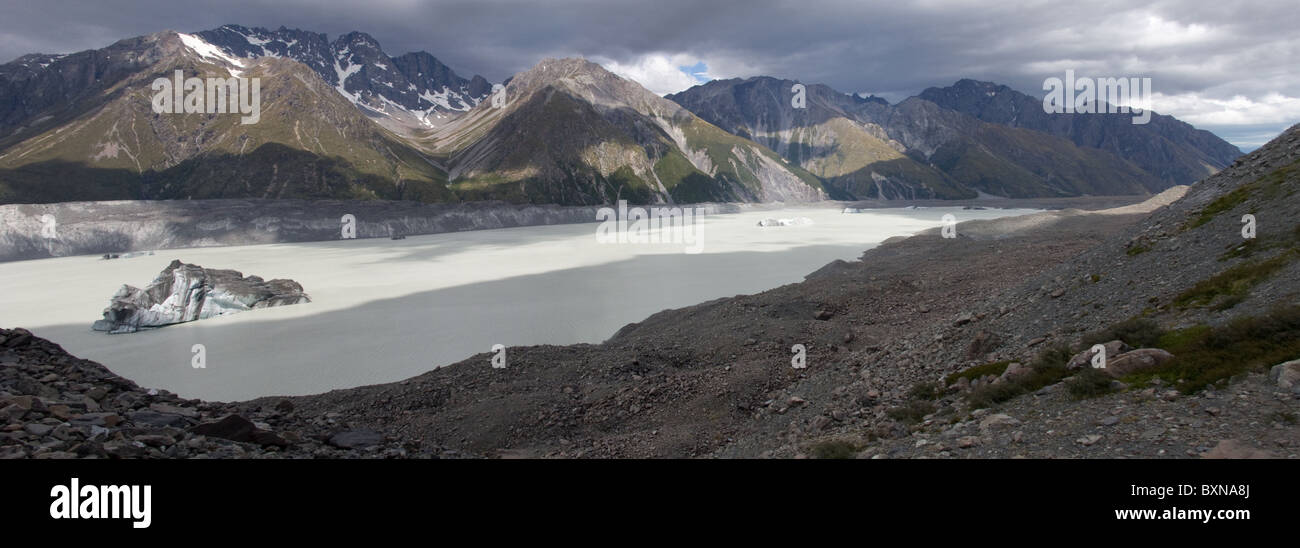 Tasman gletscher terminal see Fotos und Bildmaterial in hoher