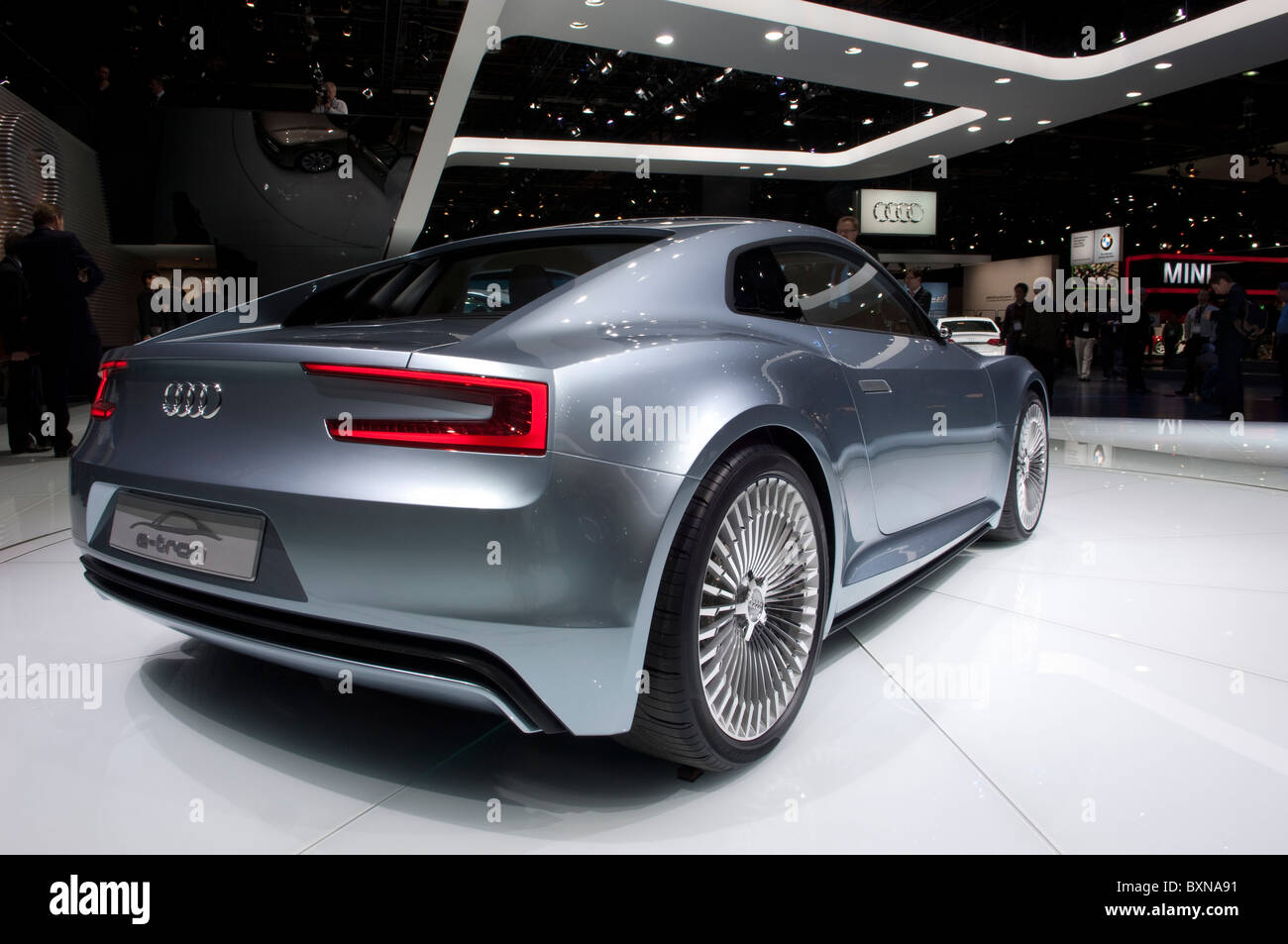 Audi e-Tron elektrische Concept Car auf der 2010 North American International Auto Show in Detroit Stockfoto