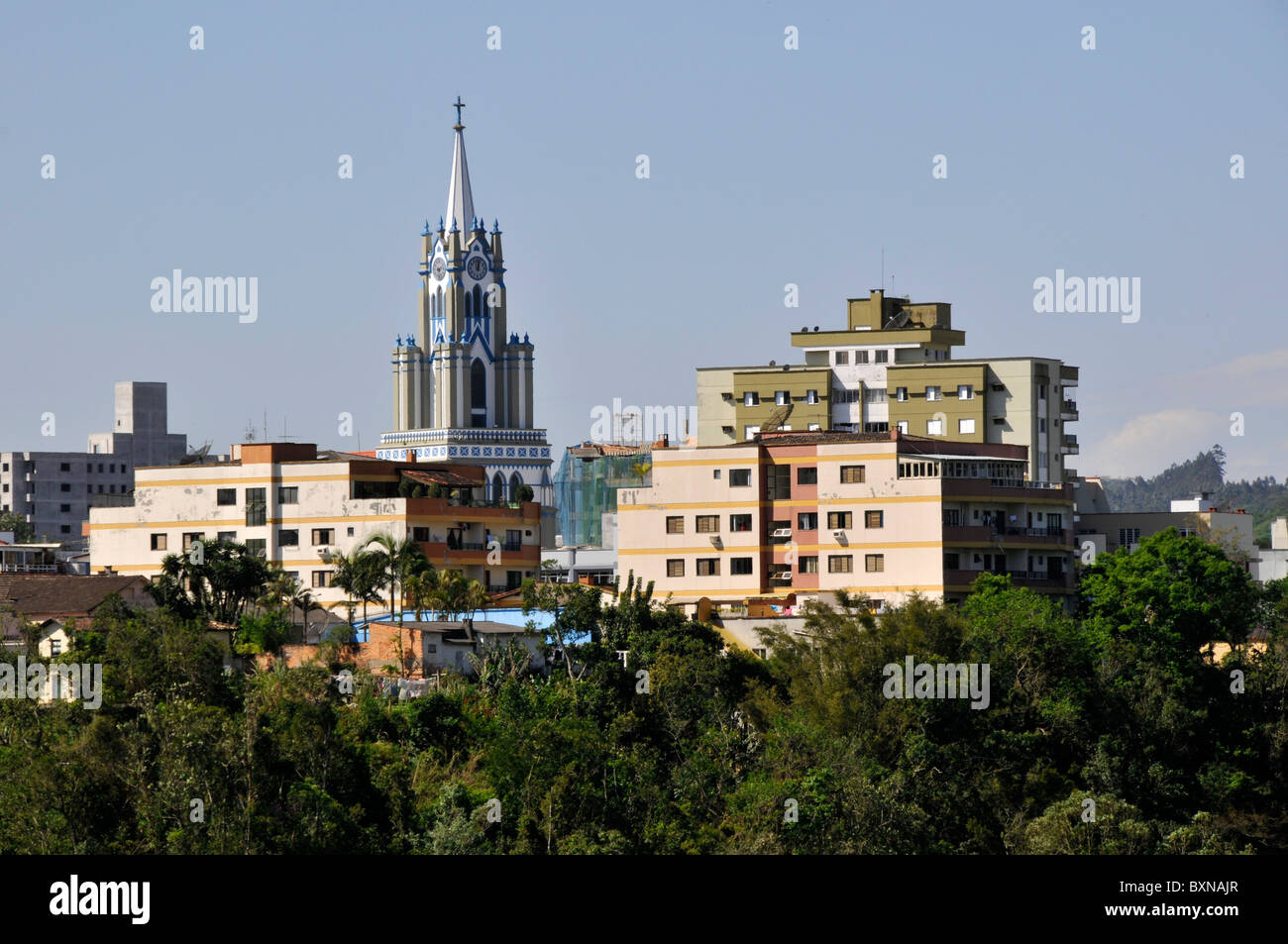 Die Innenstadt von Imbituba, Santa Catarina, Brasilien Stockfoto