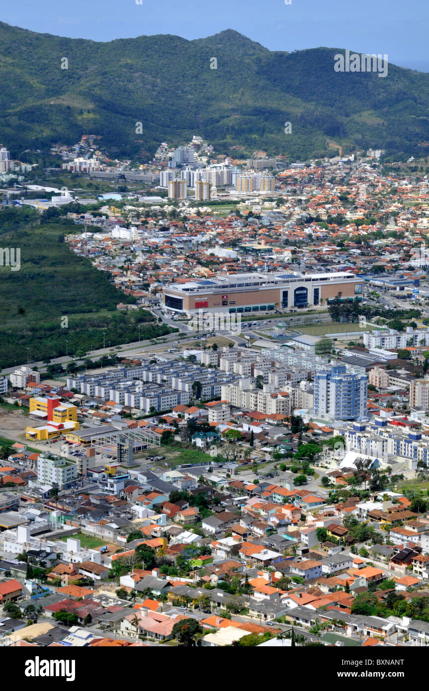 Luftaufnahme, Florianopolis, Santa Catarina, Brasilien Stockfoto
