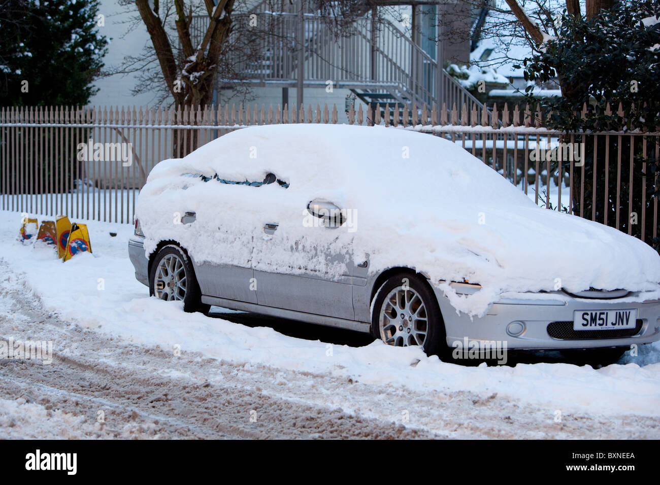 Winter Parken Montrose Scotland UK Stockfoto