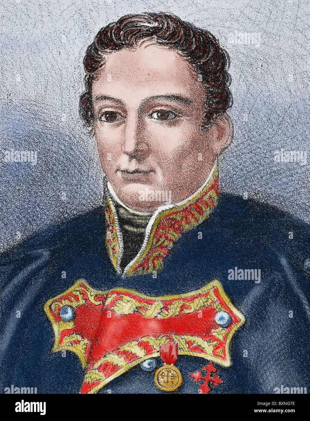 Alvarez de Castro, Mariano (1749-1810). Spanischer Offizier. Stockfoto