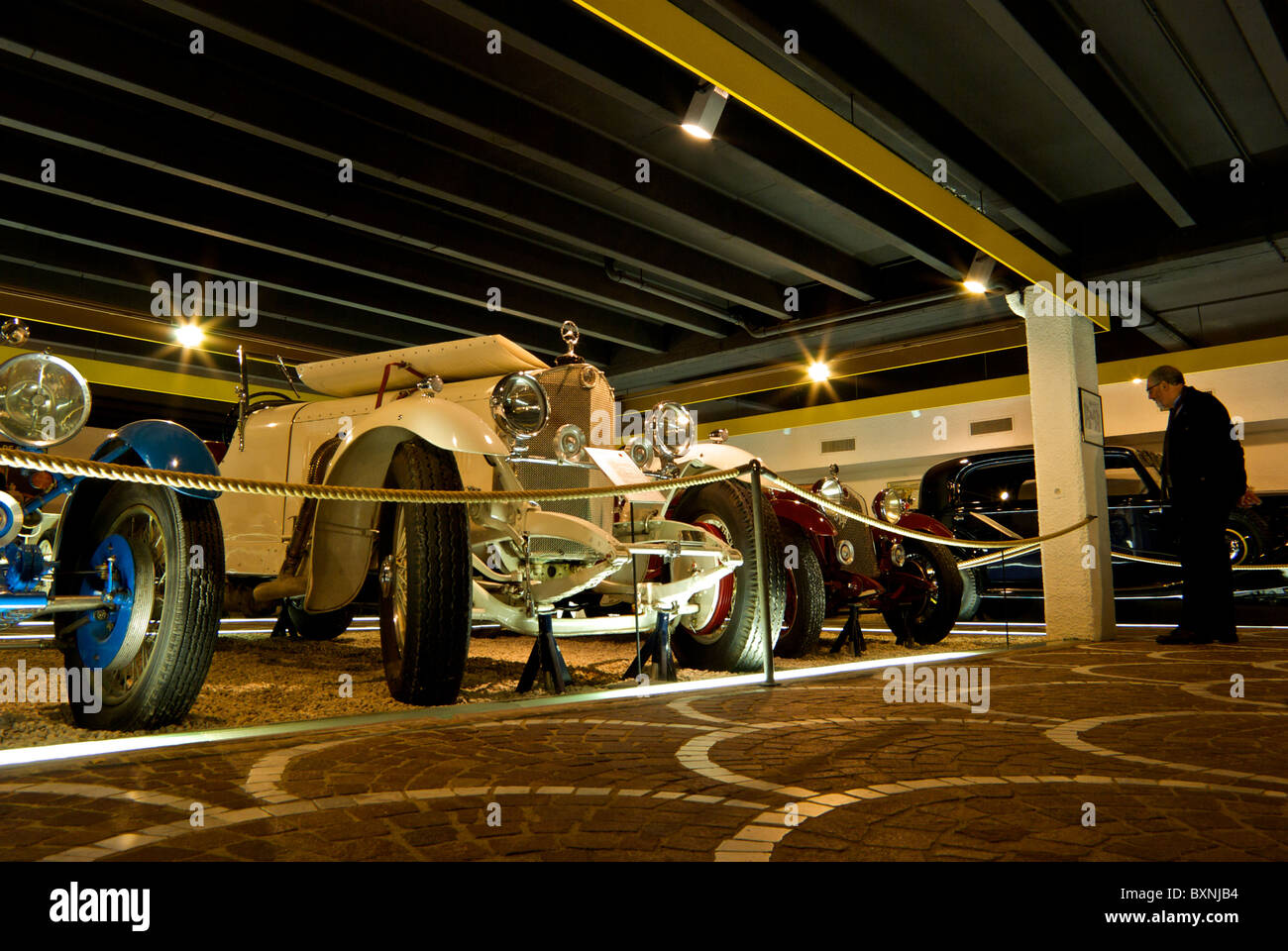 Vintage Antik Mercedes Benz Cabrio Auto Pierre Gianadda Foundation Auto Museum Martigny Wallis Schweiz Stockfoto