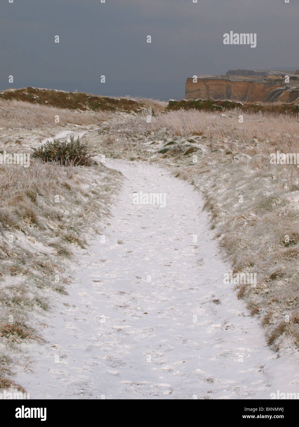 Südwestküste-Weg, North Cornwall im Winter, UK Stockfoto