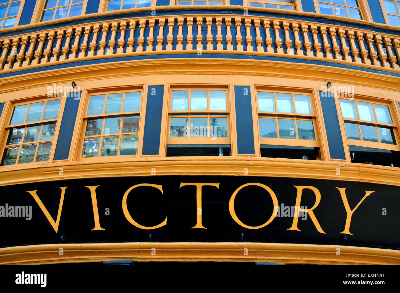 HMS Victory, historisches Schiff, Portsmouth Historic Dockyard, Hampshire, England, UK Stockfoto
