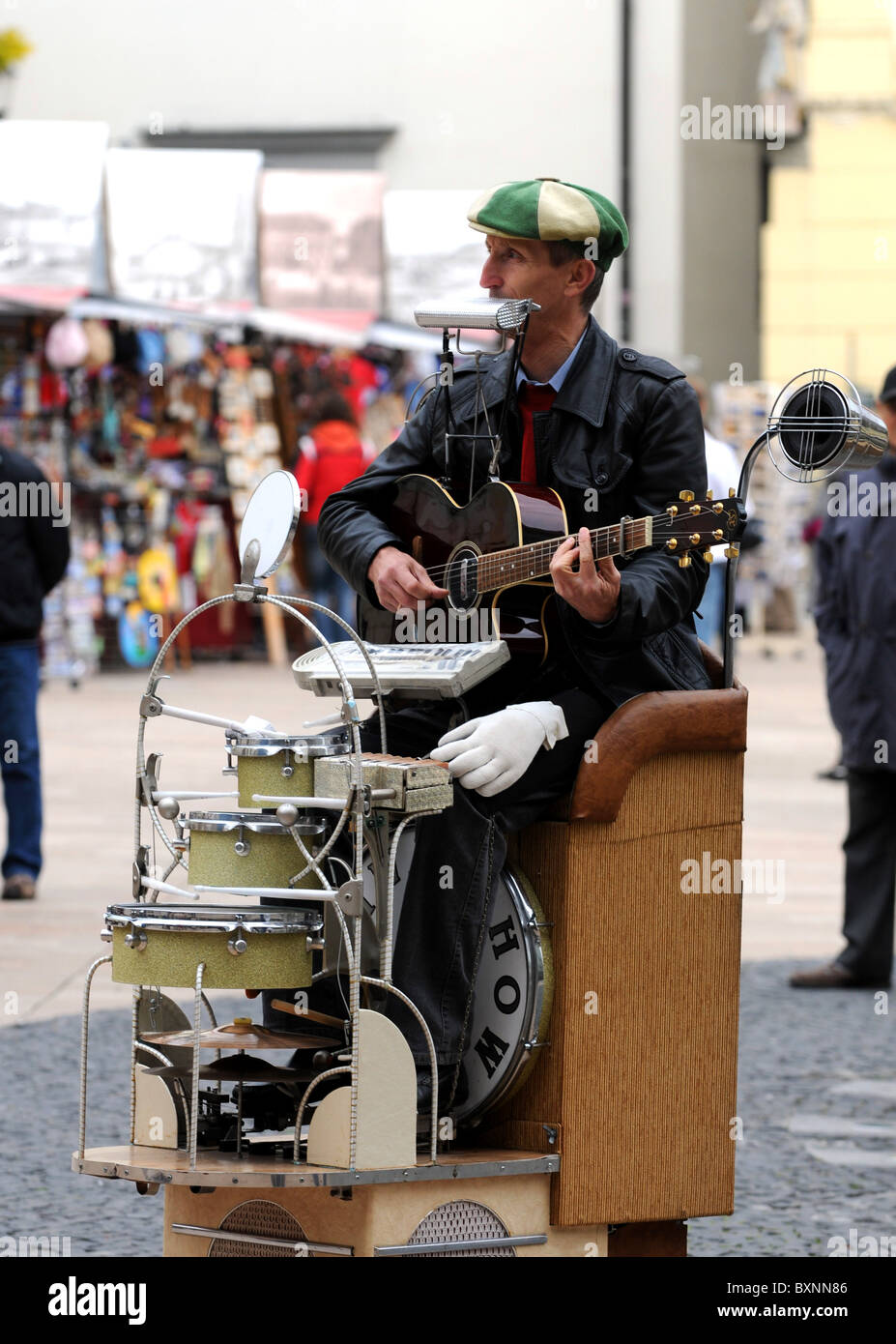 Straße Entertainer, Bratislava, Slowakei, Europa Stockfoto