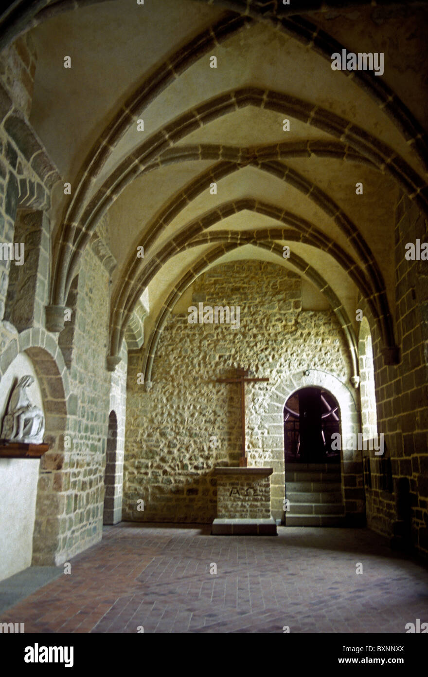 Saint-Etienne Kapelle, Kapelle, Kloster, Kirche, Le Mont Saint-Michel, Basse-Normandie, Frankreich, Europa Stockfoto