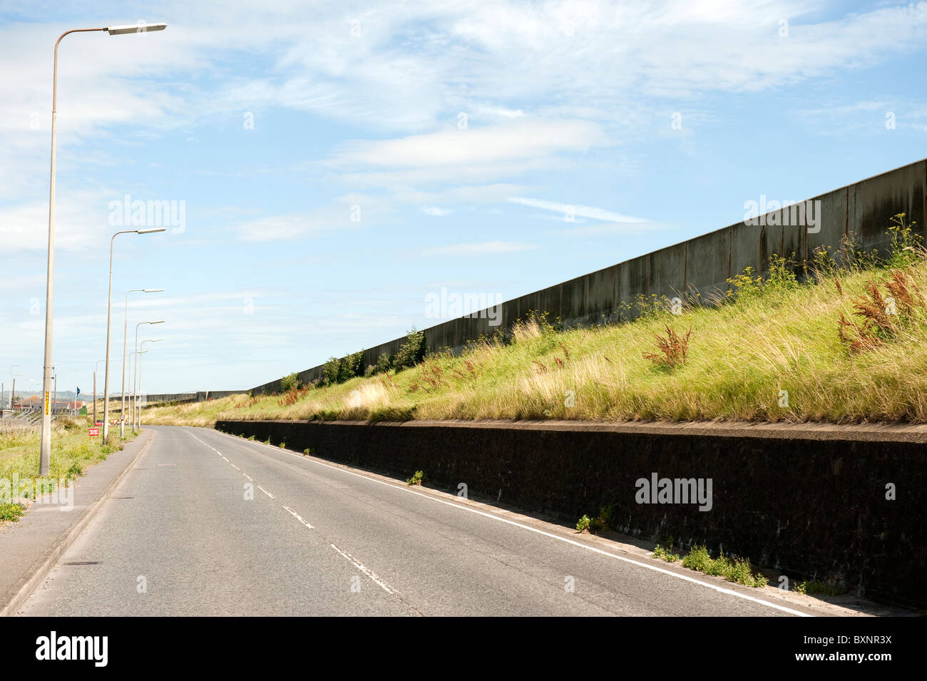 Hoher See Verteidigung Wand Dymchurch UK Stockfoto