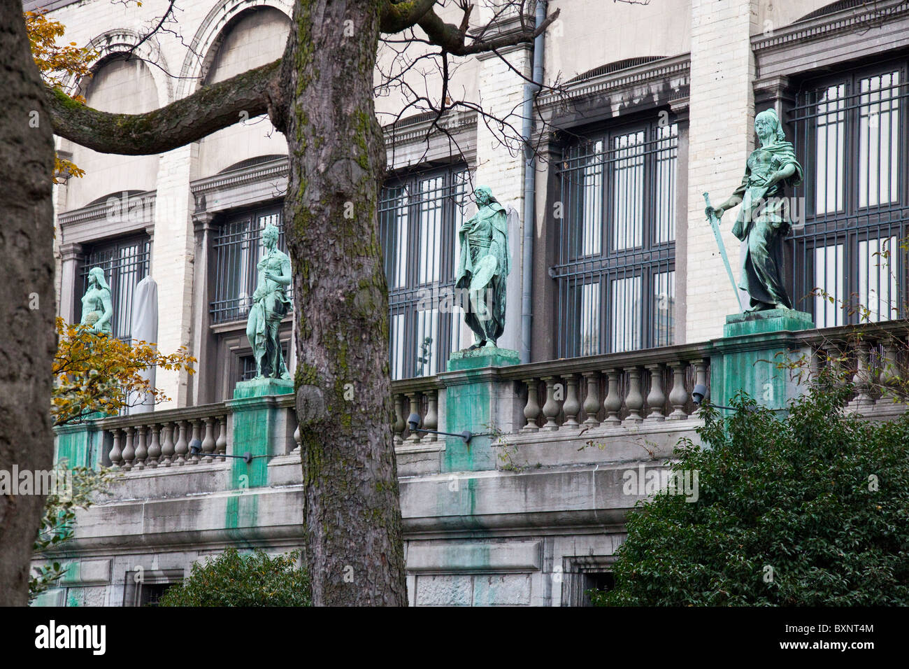 Der Garten Skulpturen, Royal Fine Arts Museum, Brüssel, Belgien Stockfoto
