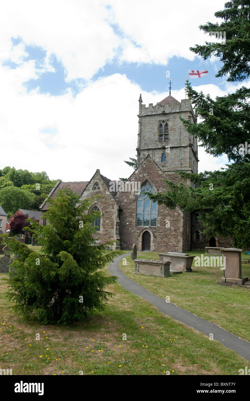 St. Laurence Kirche, Kirche Stretton, Shropshire Stockfoto