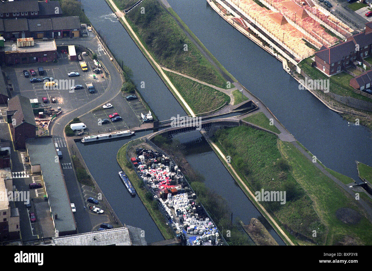 Luftbild von der Motor-Arm-Aquädukt in Smethwick Sandwell Uk Stockfoto