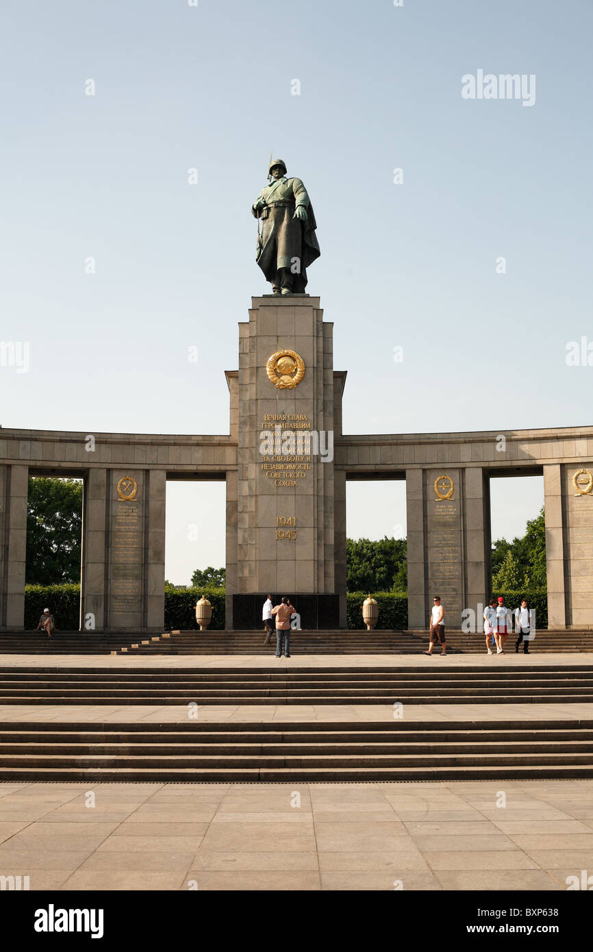 Die sowjetischen Ehrenmal, Berlin, Deutschland Stockfoto