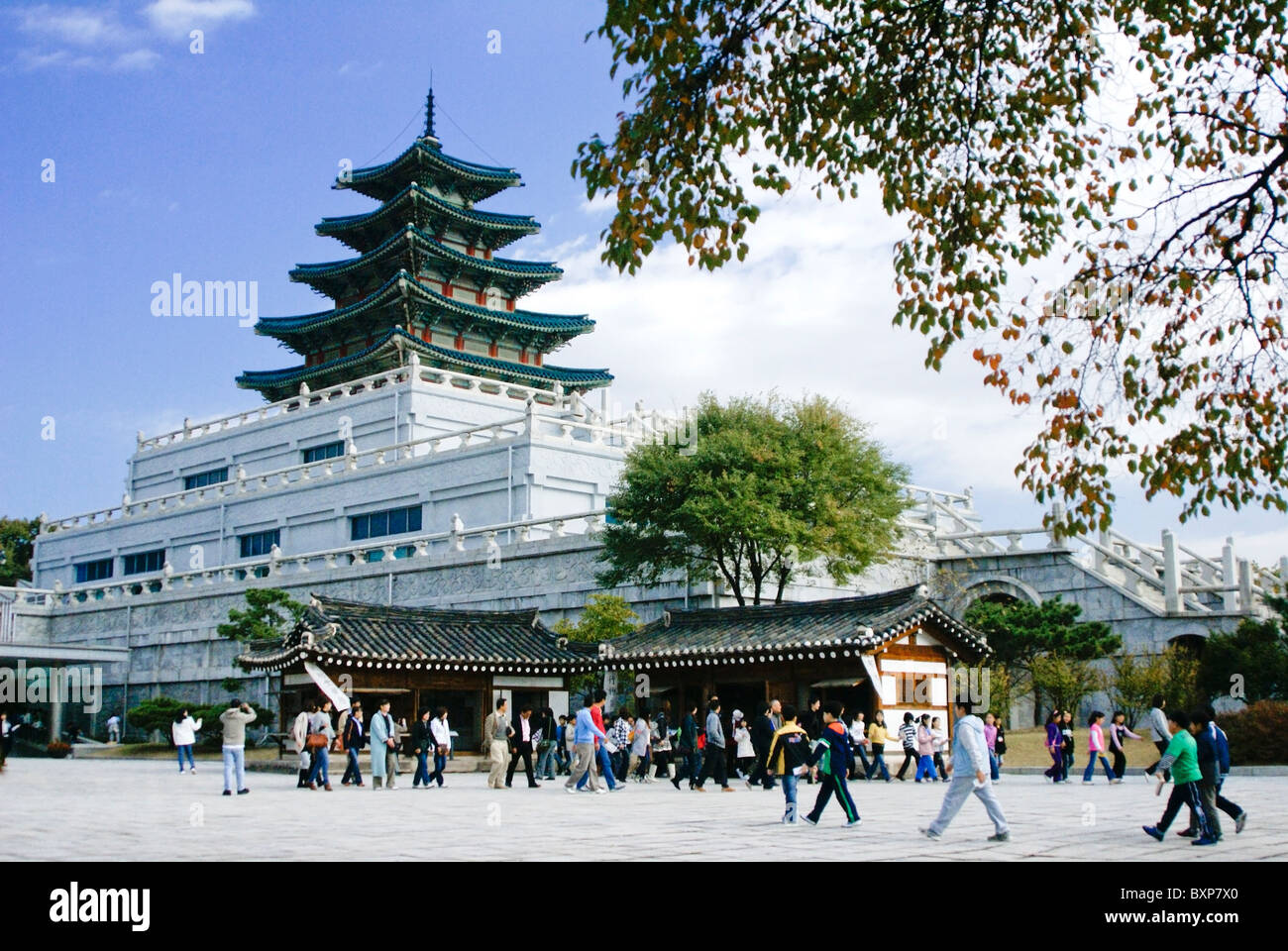 National Folk Museum, Seoul, Südkorea Stockfoto